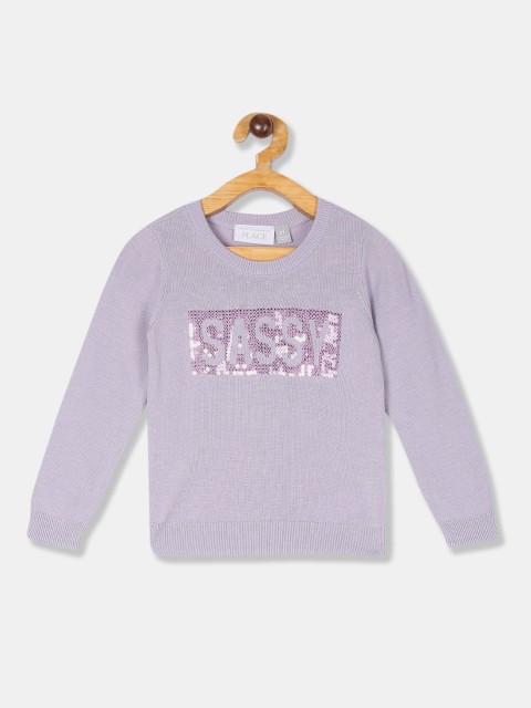 

The Childrens Place Girls Purple Solid