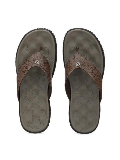 

Alberto Torresi Men Brown Printed Thong Flip-Flops
