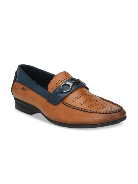 

Alberto Torresi Men Tan Brown Solid Formal Loafers
