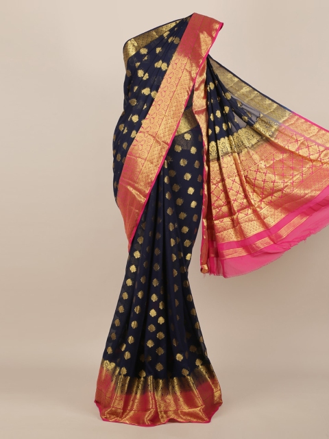 

Pothys Blue Woven Design Saree