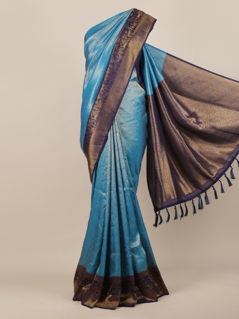 

Pothys Blue Woven Design Saree