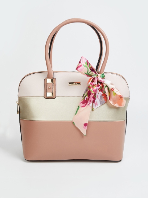 

CODE by Lifestyle Pink Colourblocked Handheld Bag
