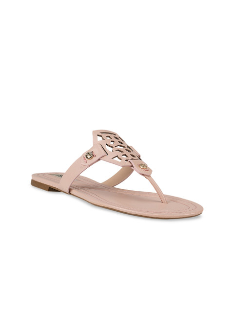 

ROSSO BRUNELLO Women Pink Solid T-Strap Flats