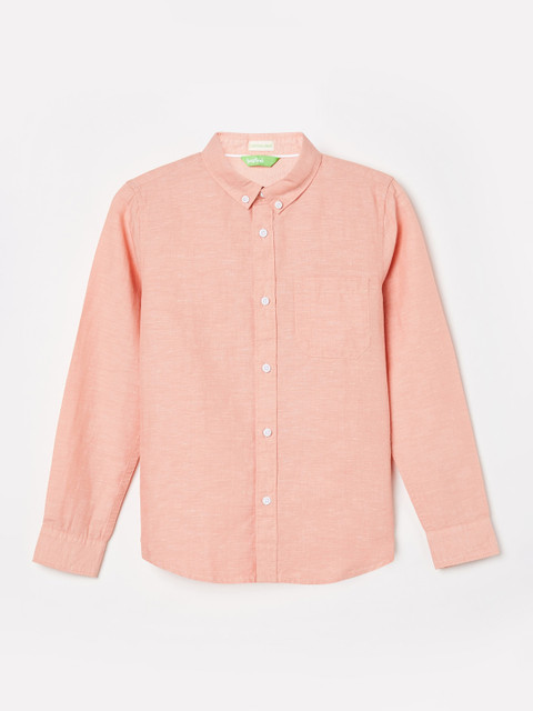 

Bossini Boys Coral Regular Fit Solid Casual Shirt