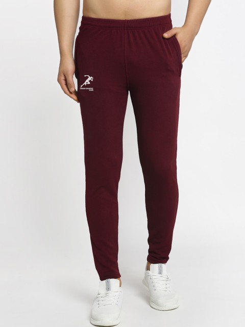 

GRACIT Men Maroon Solid Dry-Fit Track Pants