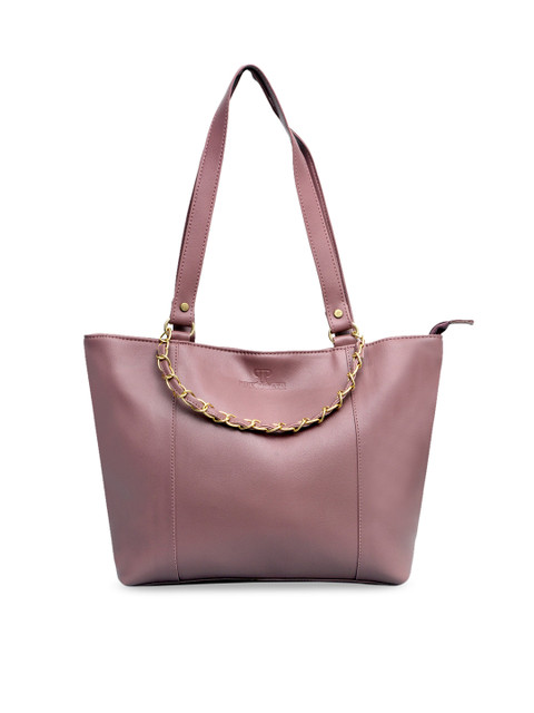 

Pink Potato Mauve Solid Shoulder Bag
