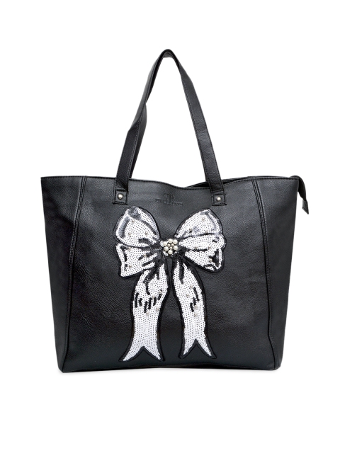 

Pink Potato Black Embellished Shoulder Bag