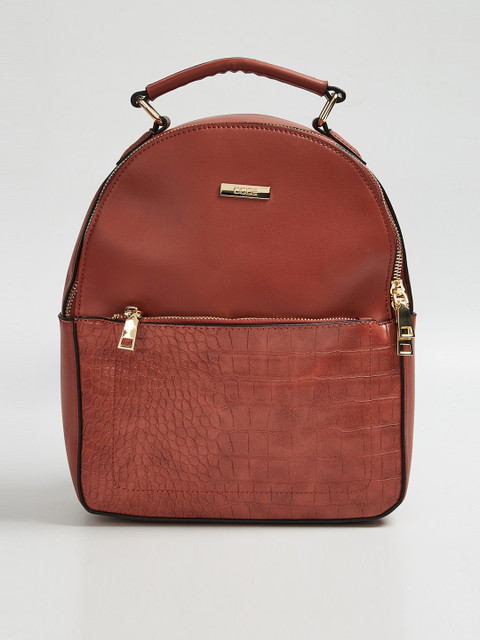

CODE by Lifestyle Women Brown Textured Backpack