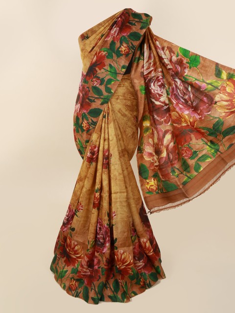 

Pothys Brown Pure Silk Woven Design Murshidabad silk Saree