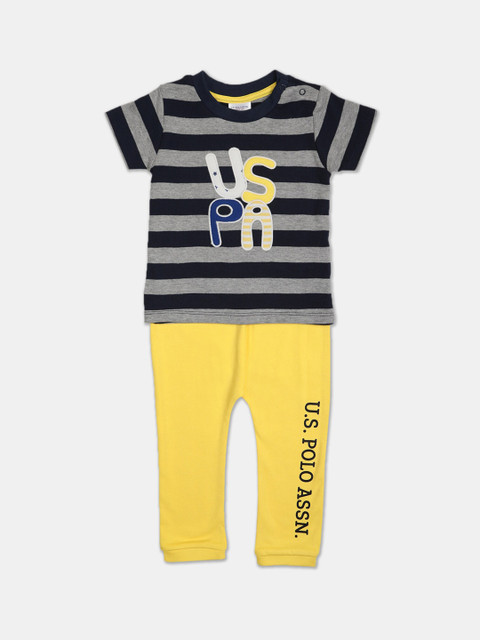 

U.S. Polo Assn. Kids Boys Assorted Striped T-shirt with Pyjamas