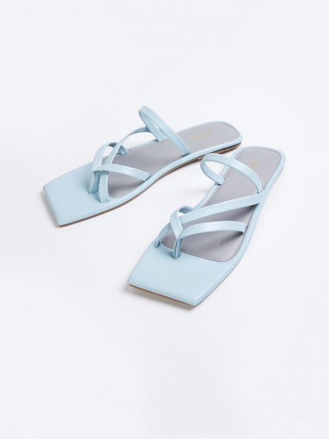 

Ginger by Lifestyle Women Blue Solid Open Toe Flats