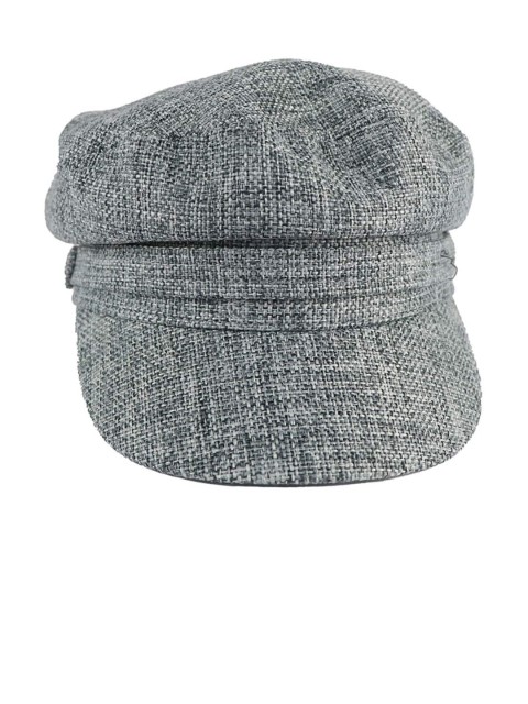 

iSWEVEN Unisex Grey Solid Ascot Cap