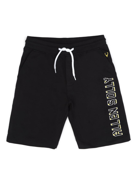 

Allen Solly Junior Boys Black Solid Regular Fit Regular Shorts