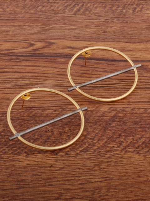

Alamod Gold-Toned Contemporary Hoop Earrings
