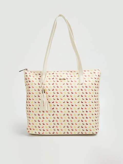 

Ginger by Lifestyle Beige Printed Shoulder Bag