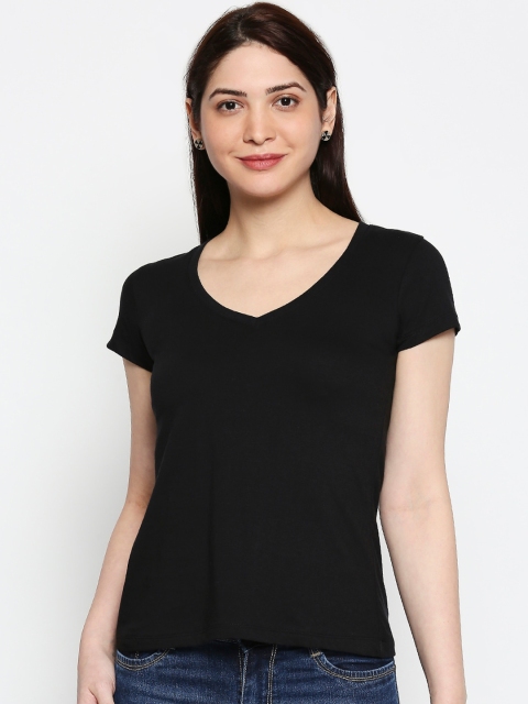 

AMMARZO Women Black Solid Top