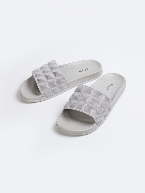 

Ginger by Lifestyle Women Grey Embellished Sliders