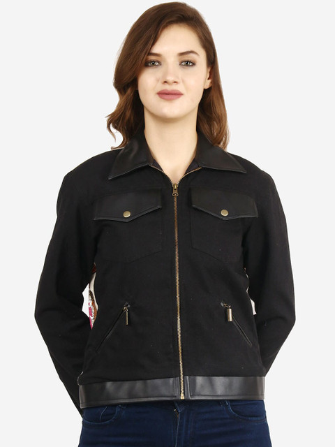 

Diwaah Women Black Solid Tailored Jacket
