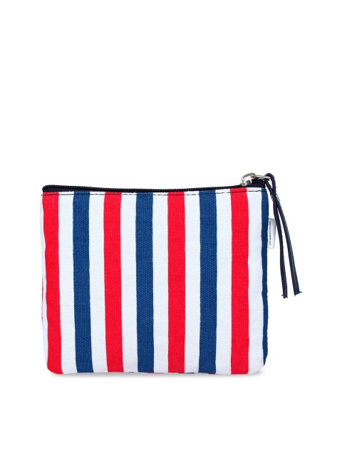 

Spice Art Women Red & Blue Striped Travel Pouch