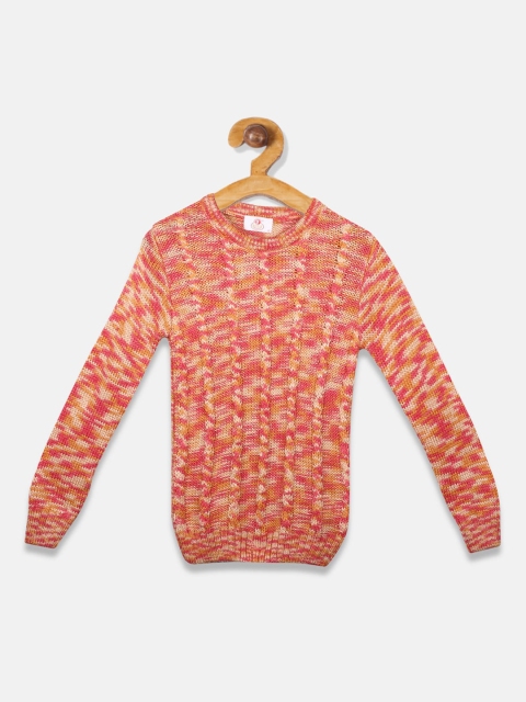 

OWM Boys Yellow & Pink Printed Pullover