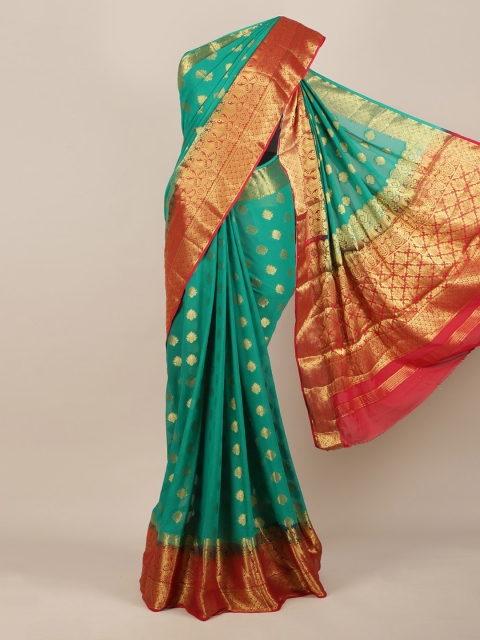 

Pothys Green Woven Design Saree