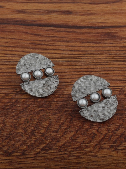 

Alamod Rhodium-Plated & Silver-Toned Contemporary Studs