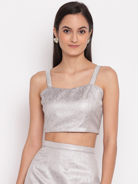 

TRENDY DIVVA Grey Bralette Top