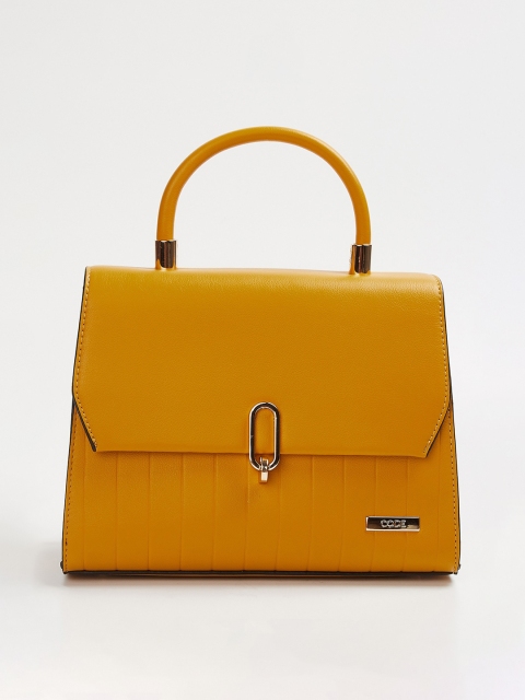 CODE by Lifestyle Mustard Solid Handheld Bag