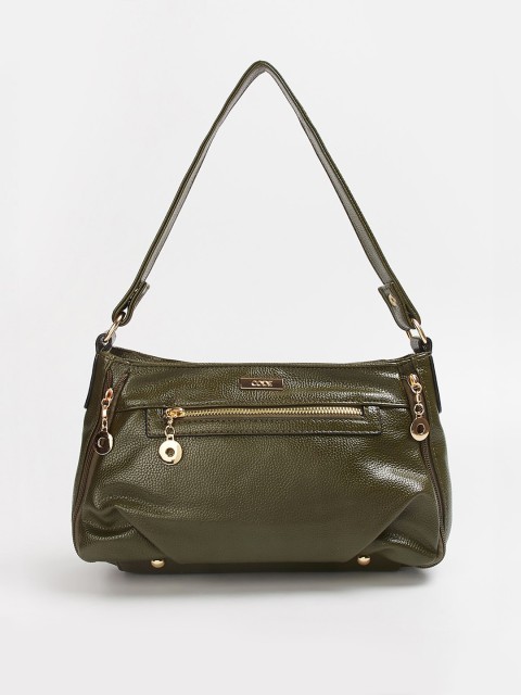 

CODE by Lifestyle Olive Green Solid Shoulder Bag