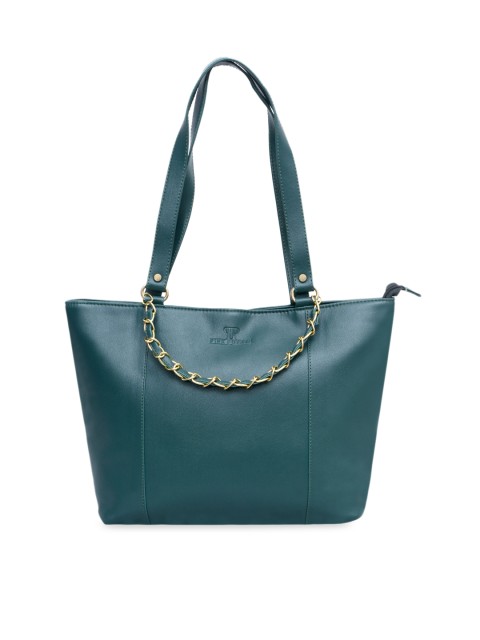 

Pink Potato Green Solid Shoulder Bag