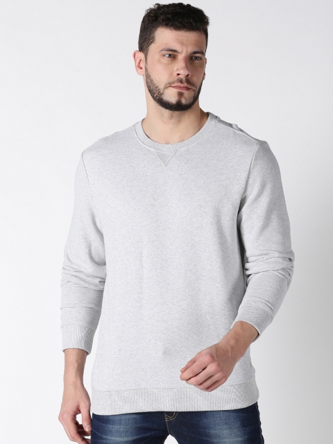 

UrGear Men Grey Solid Sweatshirt