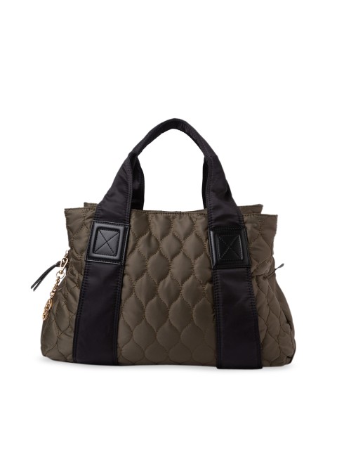 

Sole To Soul Olive Brown Solid Handheld Bag