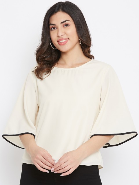 

TULIP 21 Off White Flared Sleeves Top