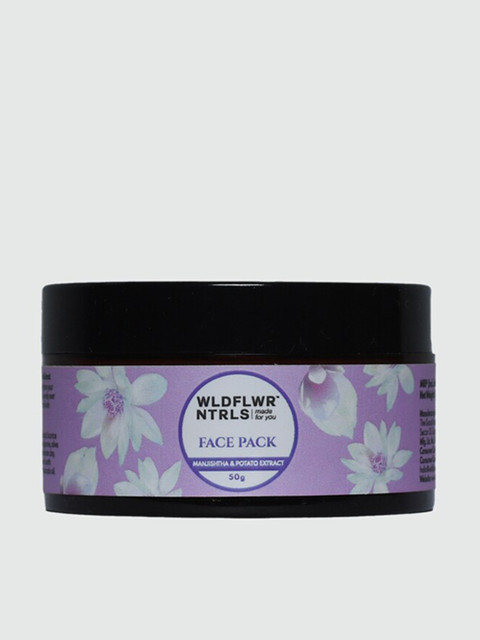 

Wildflower Naturals Face Pack with Manjishtha and Potato Extract 50 g, Purple