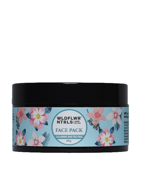 

Wildflower Naturals Unisex Face Pack with Calamine and Tea Tree, Blue