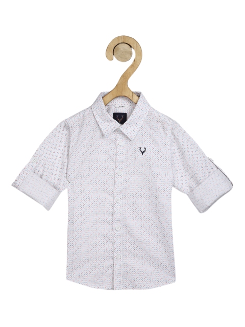 

Allen Solly Junior Boys White & Red Regular Fit Printed Casual Shirt