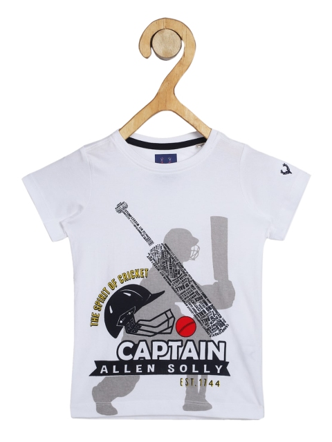 

Allen Solly Junior Boys White Printed Round Neck T-shirt
