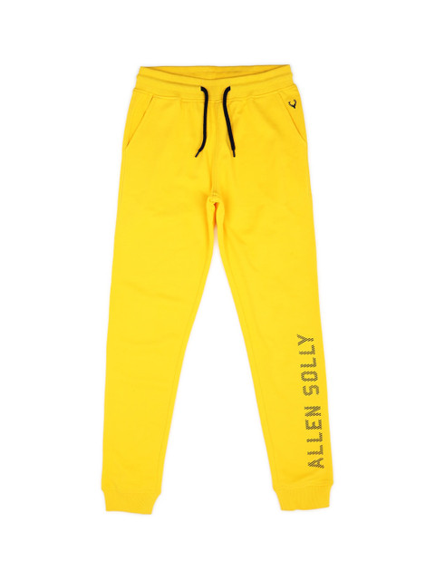 

Allen Solly Junior Boys Yellow Regular Fit Solid Joggers