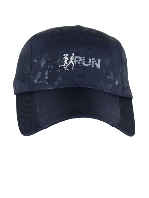 

iSWEVEN Unisex Navy Blue Printed Snapback Cap
