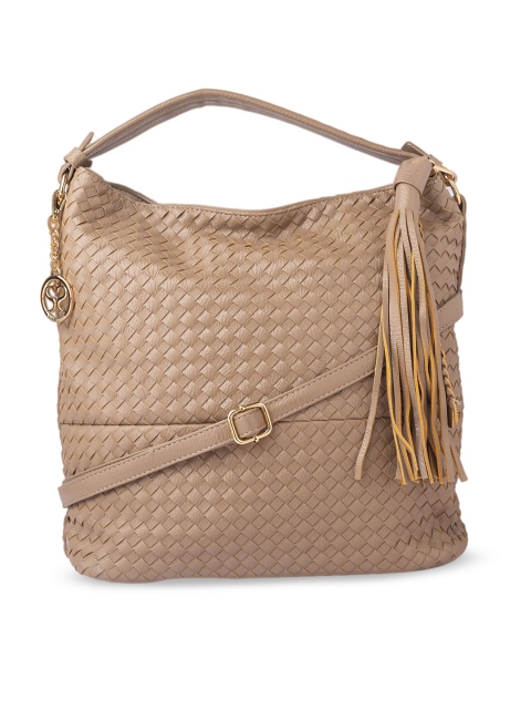 

Sole To Soul Beige Textured Handheld Bag