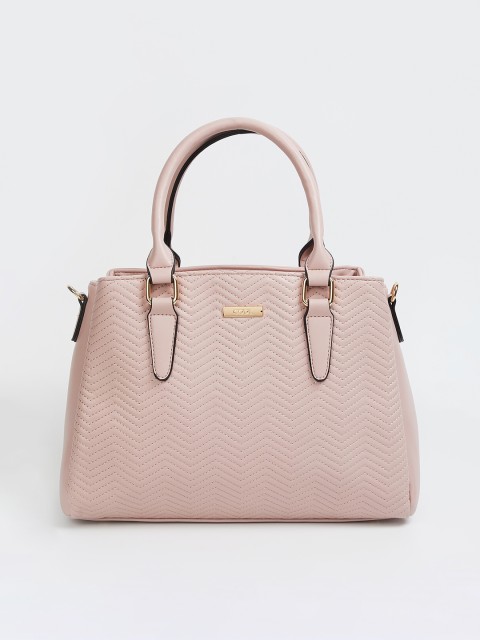 

CODE by Lifestyle Pink Solid Handheld Bag