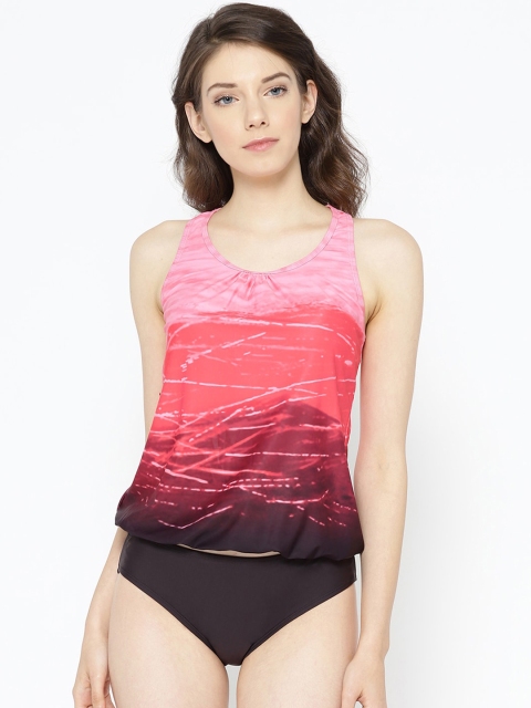 

VOXATI Women Pink & Brown Printed Swim Bikini Set