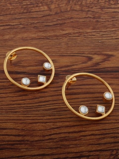 

Alamod Gold-Plated Circular Hoop Earrings