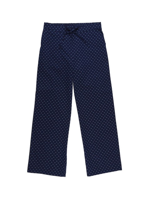 

Allen Solly Junior Girls Navy Blue Cotton Printed Regular Trousers