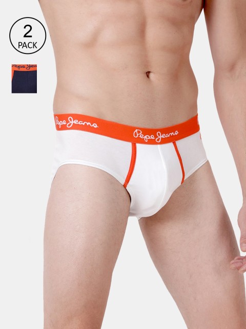 

Pepe Jeans Men Pack of 2 Assorted Basic Briefs CLB04-02