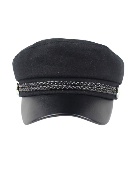 

iSWEVEN Unisex Black Printed Visor Cap