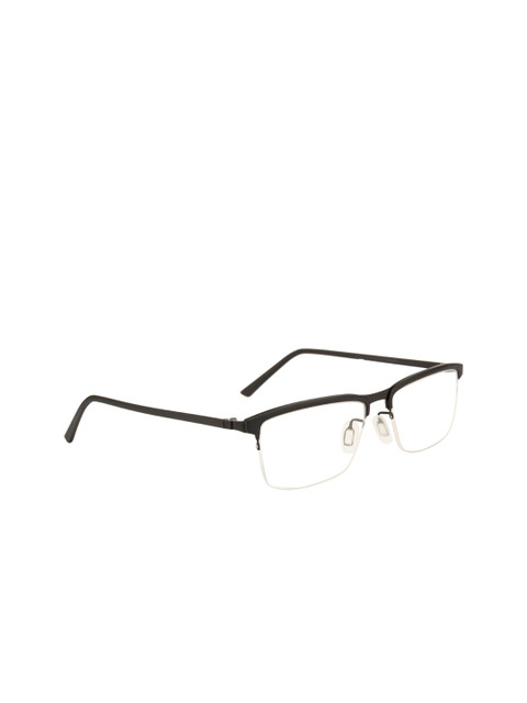 

Ted Smith Unisex Black Solid Half Rim Wayfarer Frames TSF-136_C2