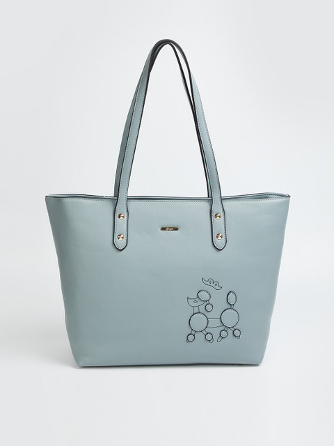 

Ginger by Lifestyle Navy Blue Solid Shoulder Bag