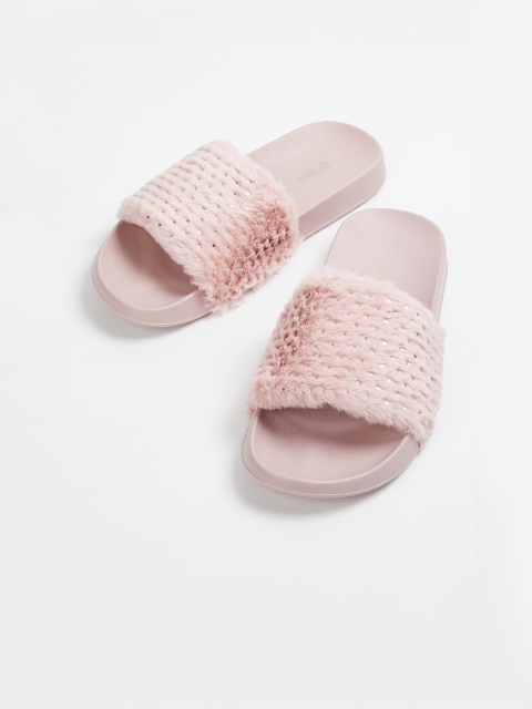 

Ginger by Lifestyle Women Pink Embellished Sliders