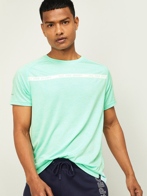 

Kappa Men Green Solid Round Neck T-shirt